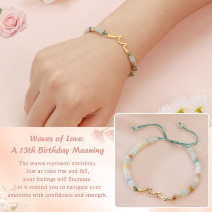 13th 16th 18th 40th 50th 60th Birthday Gifts Wave Birthday Bracelet