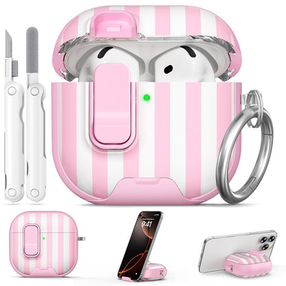 for AirPods Pro 2nd/1st Case (2023-2019)-Purple Bell Flower