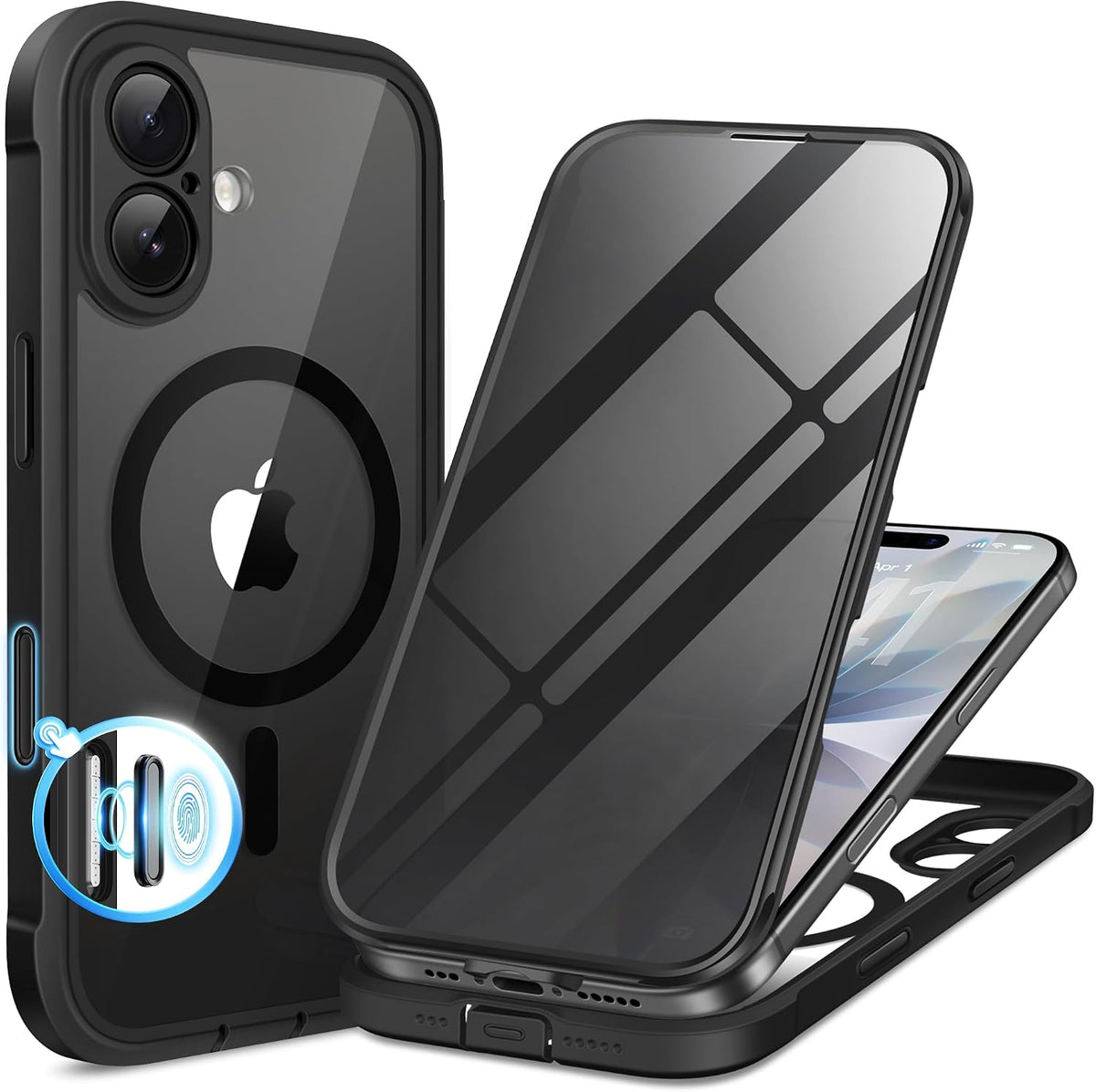 BERFY for iPhone 16 Pro Max Case, Fit for MagSafe