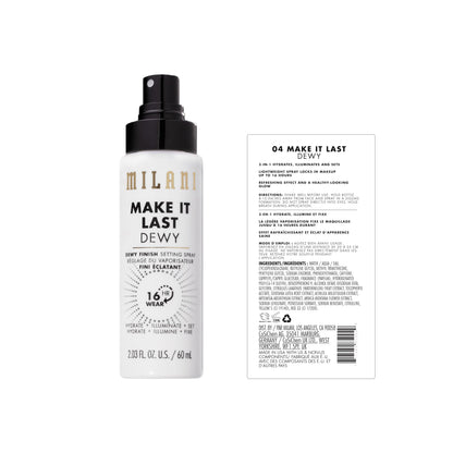 Milani Make It Last Microfine Mist Setting Spray for Makeup - 16 Hour Wear