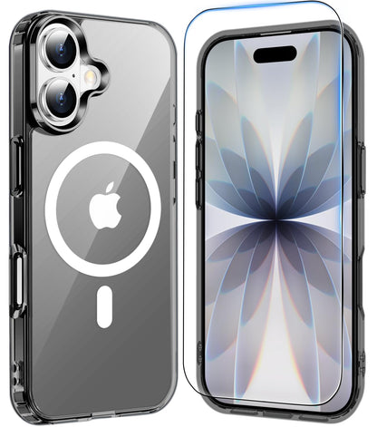 Temdan for iPhone AIR Case with Screen Protector Beige