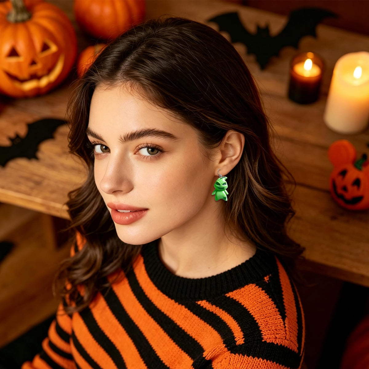 Hocus Pocus Earrings for Women Spooky Witch Halloween Pumpkin Earrings Halloween Accessories Witch Jewelry