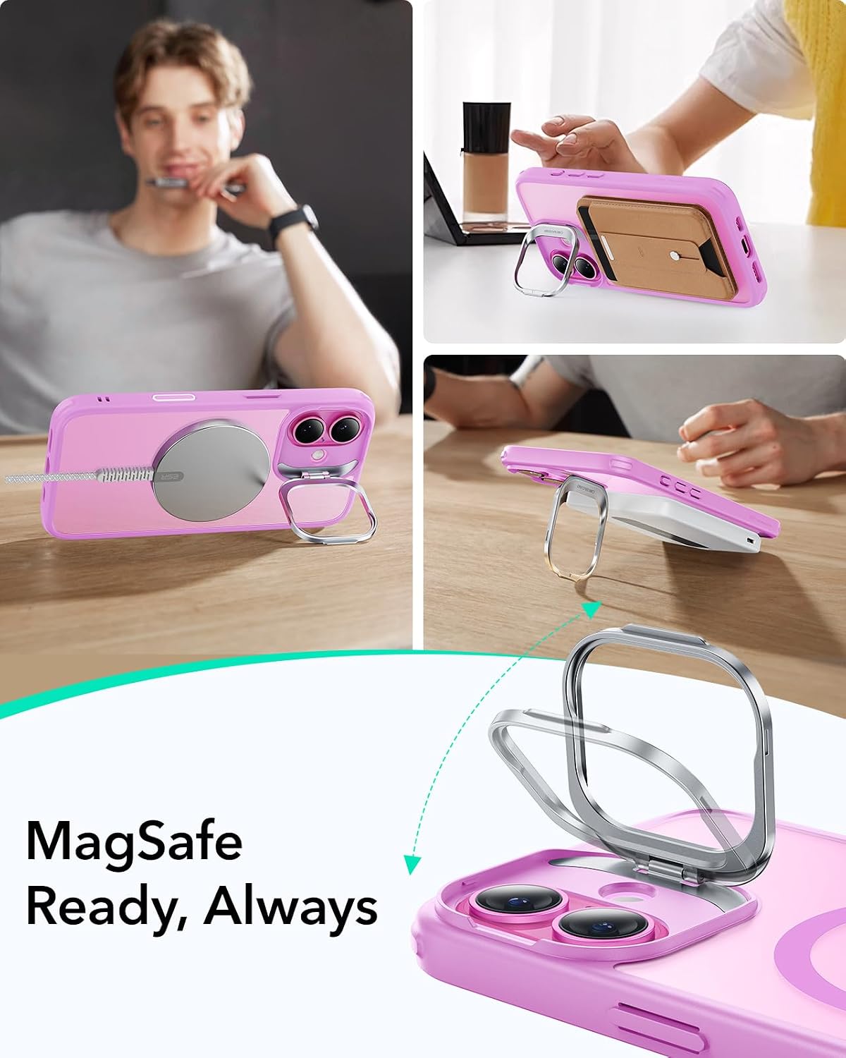 ESR Classic Hybrid for iPhone 18 Pro Max/17 Pro Max Case with Flex Stand