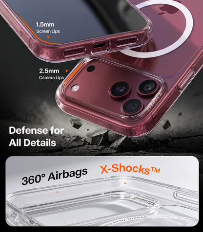 TORRAS Stronger Magnetic & Shockproof for iPhone 18 Pro Max Case Burgundy