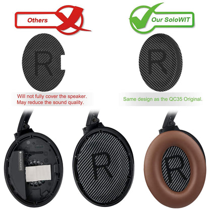 Earpads for Bose QC35 & QC35 ii - Black