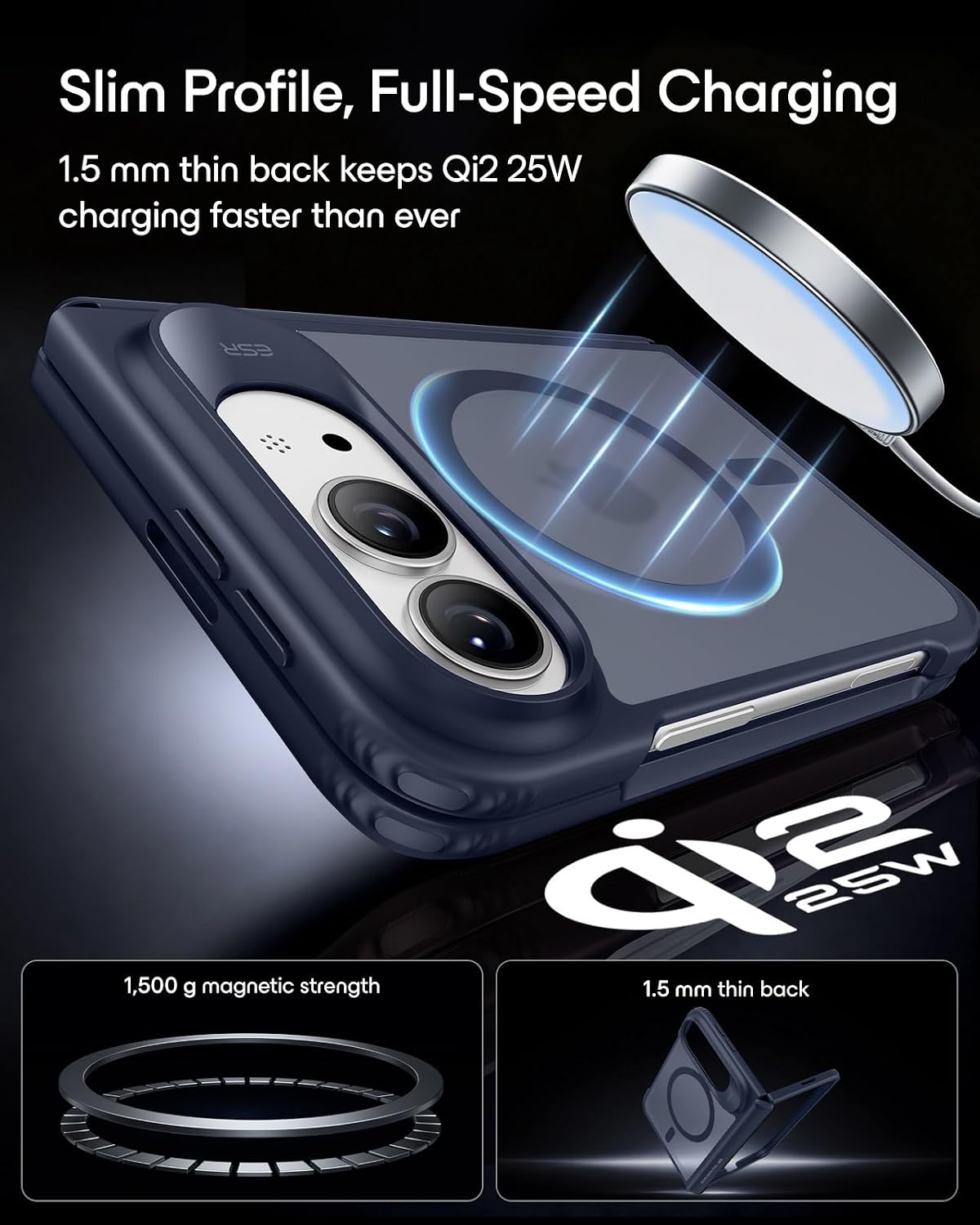 ESR Classic Hybrid for iPhone 15 Pro Max Case, Clear
