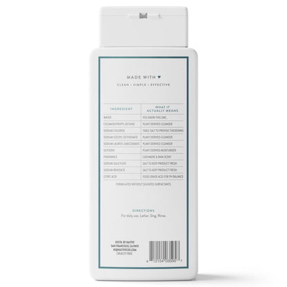 Native Clean Body Wash for Women & Men, Powder & Cotton Scent, 18 fl oz