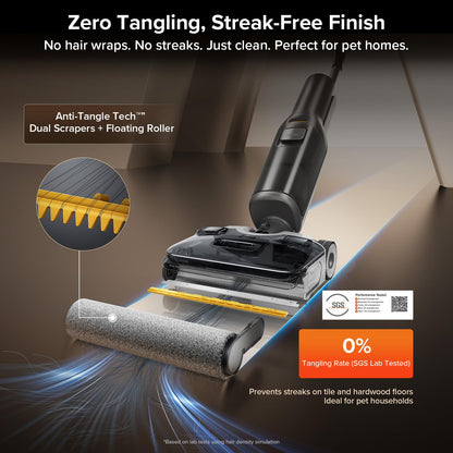 roborock F25 ALT Wet Dry Vacuum Mop Combo with Self-Propelled Assist Wheels