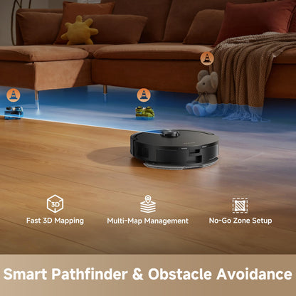 dreame D20 Pro Plus Robot Vacuum and Mop, Detangling DuoBrush for Pet Hair