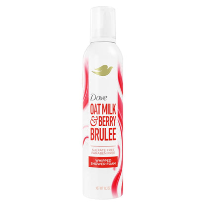 Dove Whipped Shower Foam Oat Milk & Berry Brulee 10.3 oz