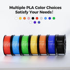 Creality PETG Filament 1.75mm 4KG, Black+White+Blue+Red, Total 4-Pack