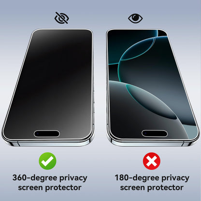Ailun 3 Pack Privacy Screen Protector for iPhone 17 Pro Max, Tempered Glass