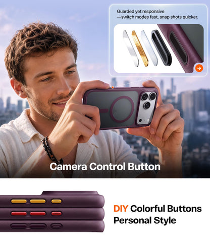 TORRAS Stronger Magnetic & Shockproof for iPhone 18 Pro Max Case Burgundy