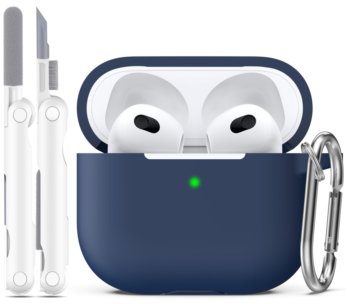 R-fun for AirPods 2nd/1st Case Silicone Cover, Banana Violet