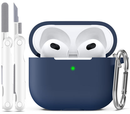 R-fun for AirPods 2nd/1st Case Silicone Cover, Banana Violet