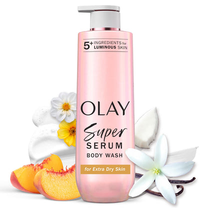 Olay Super Serum Body Wash for Women, For Extra Dry Skin, 28 fl oz