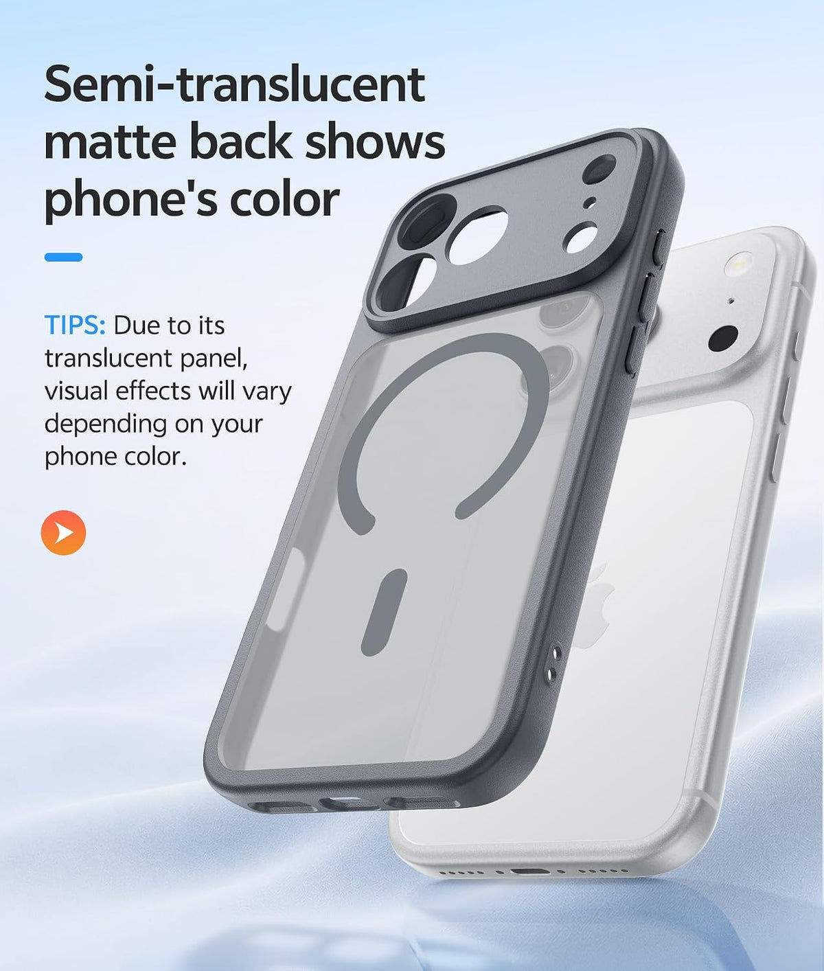 FNTCASE for iPhone 16 Plus Case, Fit for Magsafe, White