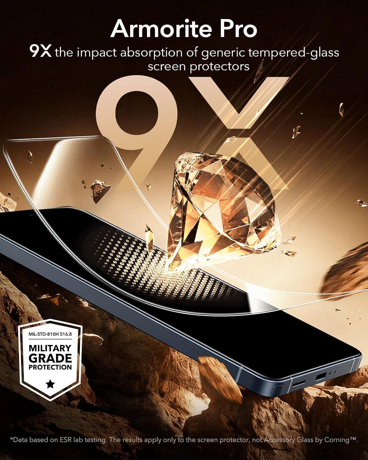 ESR 3 Pack for Samsung Galaxy S26 Ultra Screen Protector, Armorite Pro