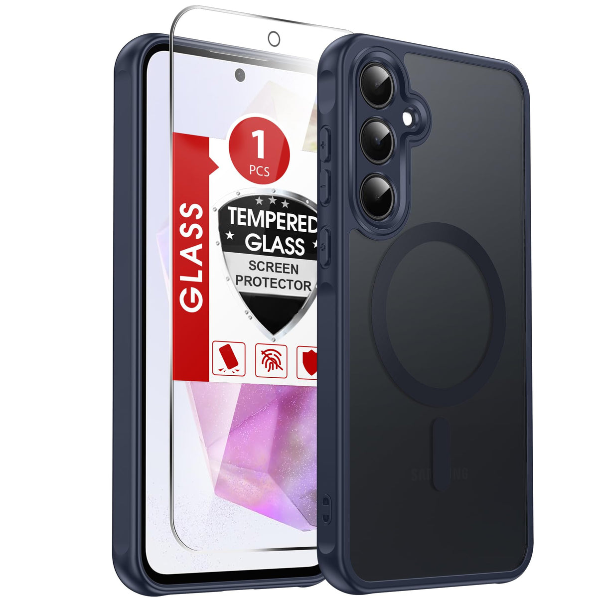 LeYi for Pixel-8A Phone Case: MagSafe Fit & Screen Protector Crystal Clear