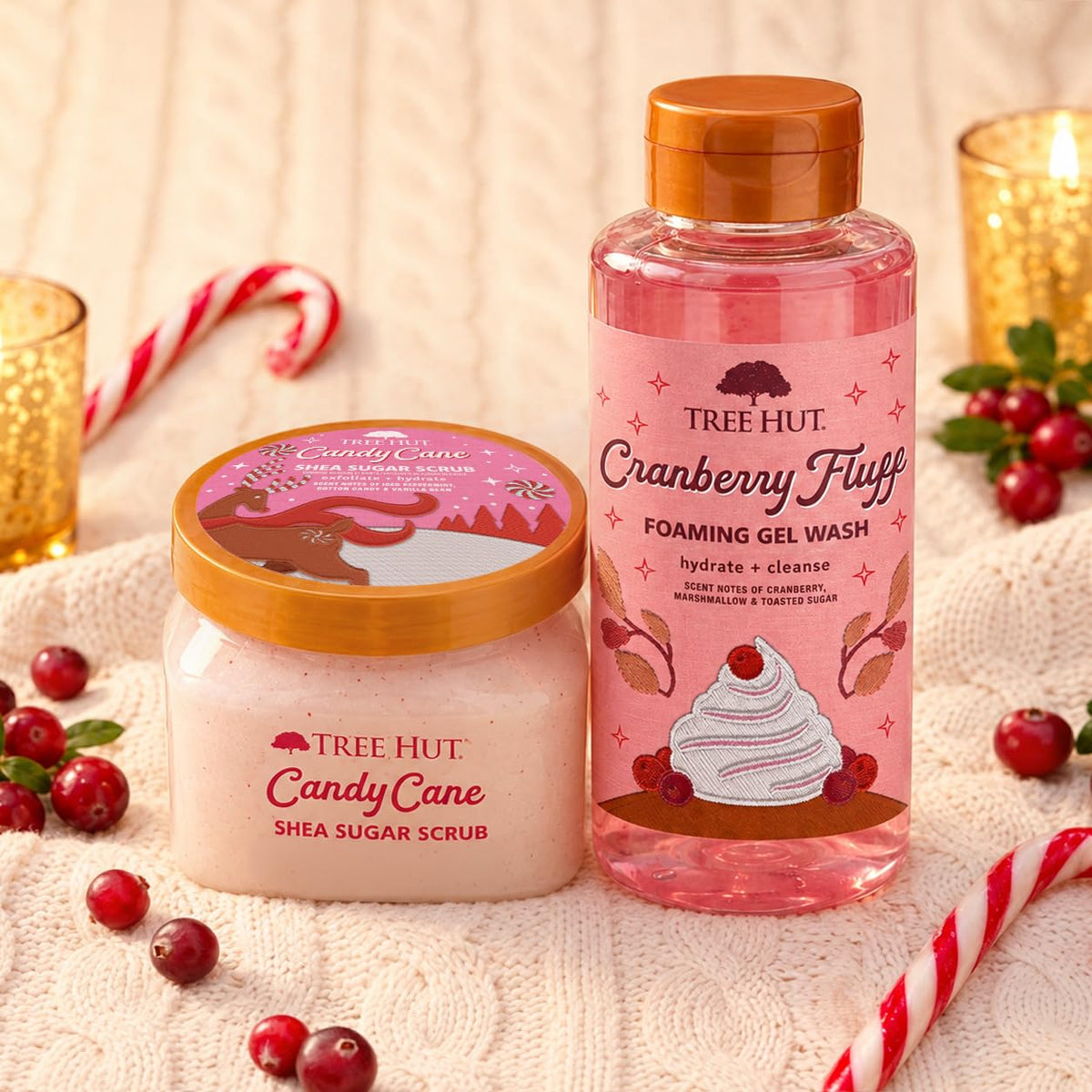 Tree Hut Vanilla Body Scrub, Exfoliating Sugar Scrub, Vegan, 18 Oz