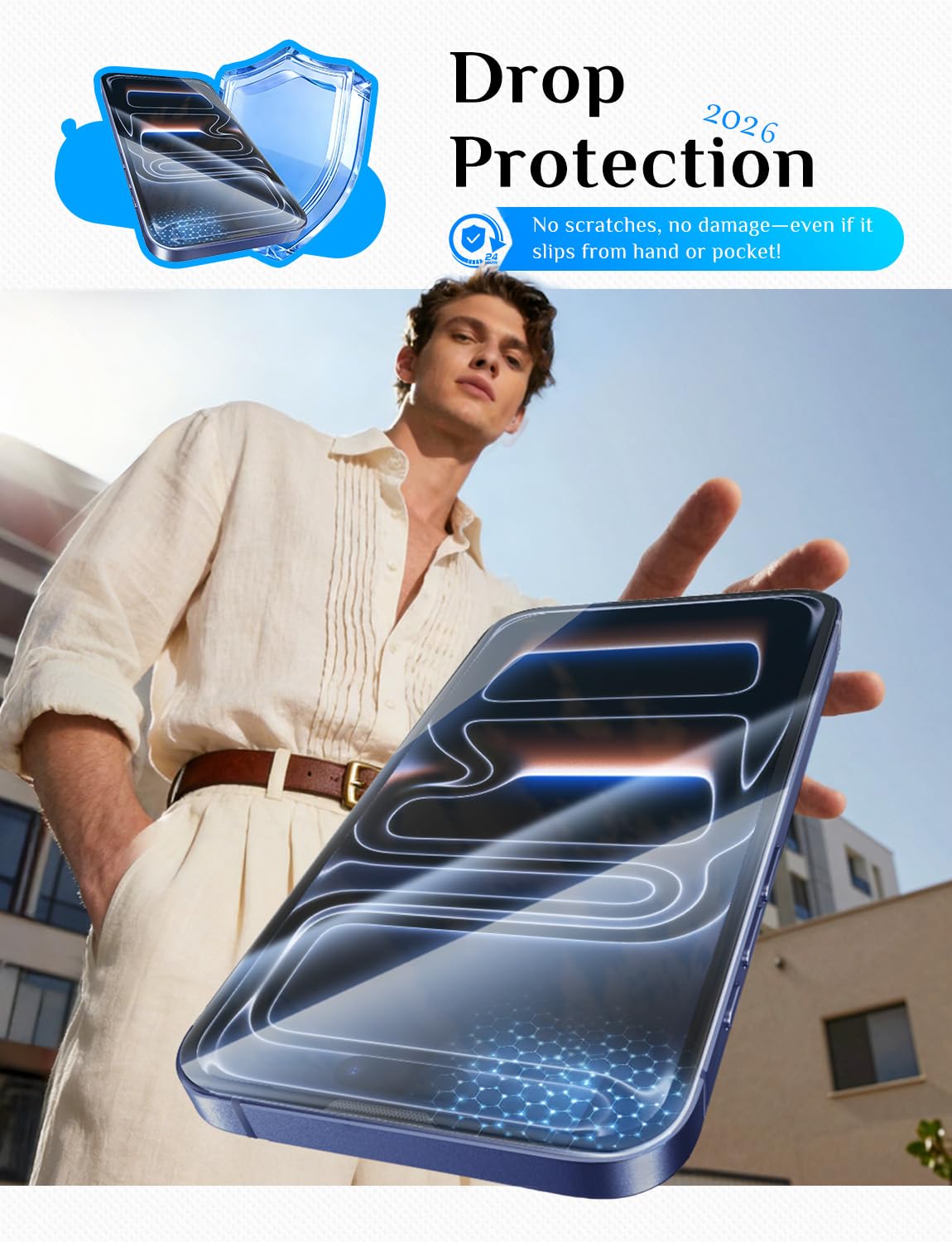 MAGIC JOHN for iPhone 18 Pro Max Screen Protector Easy Installation