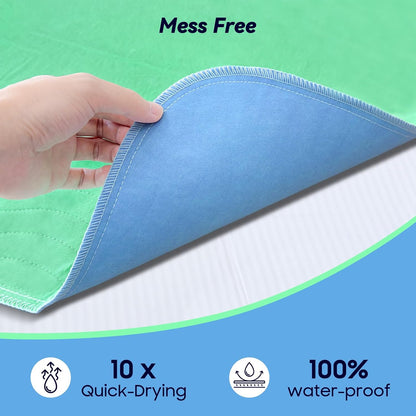 Fygrip 4 Pack 36” x 36” Extra Heavy Absorbency Washable Underpads Bed Pads