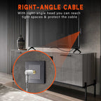 G-PLUG 1m TV Aerial Cable, Coaxial Cable for Freeview, Sky Box and Freesat