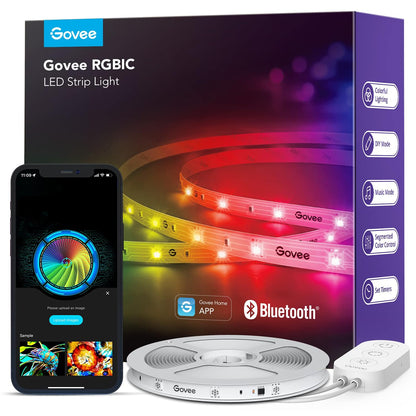 Govee 16.4ft RGBIC LED Strip Lights, LED Lights for Bedroom, APP Control