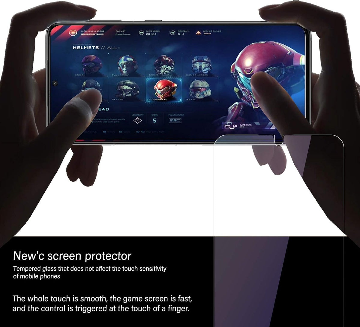NEW'C for Samsung Galaxy S23 6.1" (SM-S911),Screen Protector Tempered Glass