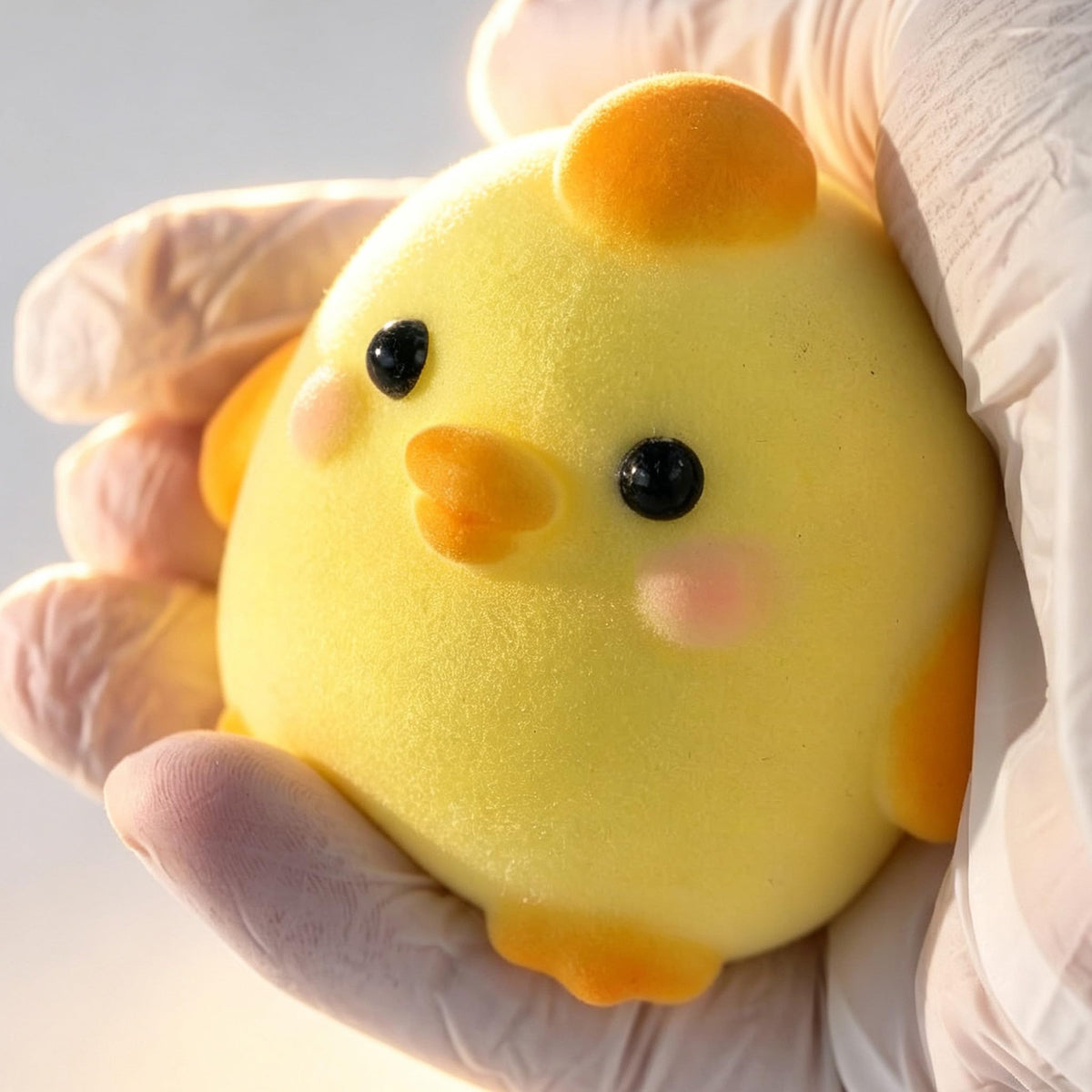 2-Pack Handmade Duck Chick Squishy Toys, Cute Stress Relief Squeeze Toys