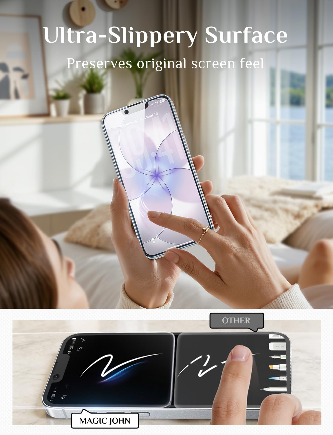 MAGIC JOHN for iPhone 18 Pro Max Screen Protector Easy Installation