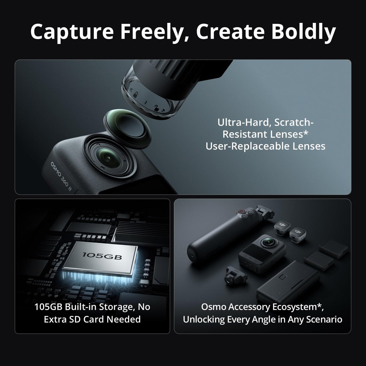 DJI Osmo Action Quick-Release Adapter Mount, Compatibility: Osmo 360, Osmo Action 3, Osmo Action 4, Osmo Action 5 Pro