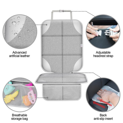 Meolsaek Car Seat Protector for Child Car Seat，Non-Slip Backing No Imprints