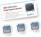 ELEGOO 0.96 Inch OLED Display Screen Module, Self-Luminous, SSD1306, 3PCS