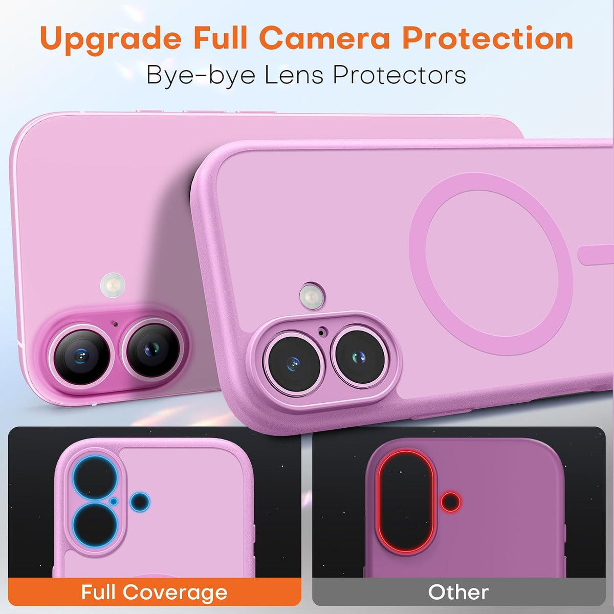 TAURI for iPhone 16 Pro Max Case, Compatible with MagSafe, Purple