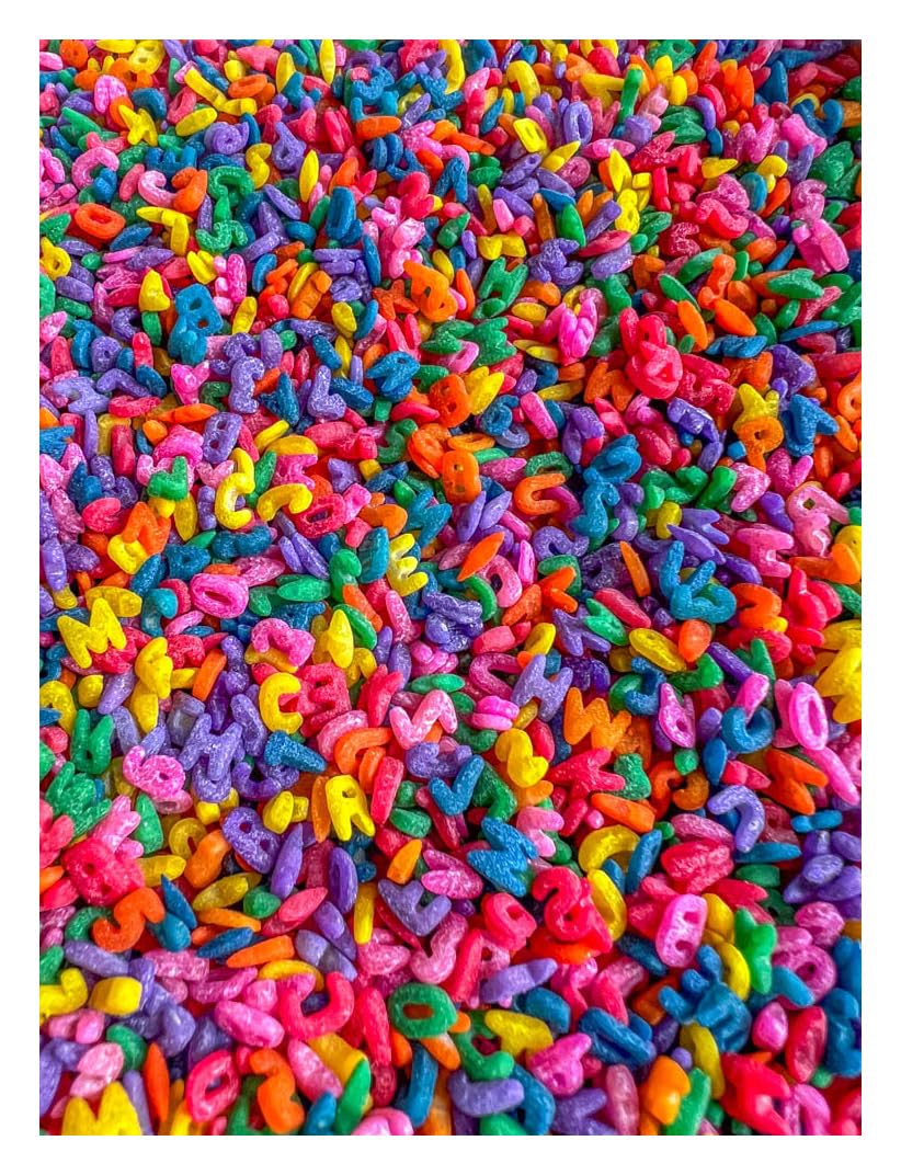2 Cups of Rainbow Pasta Sensory Bin Filler for Sensory Table - Elbow Noodles