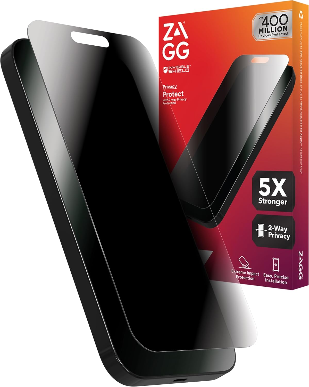 ZAGG Glass Elite Privacy Screen Protector for iPhone 17 Pro Max
