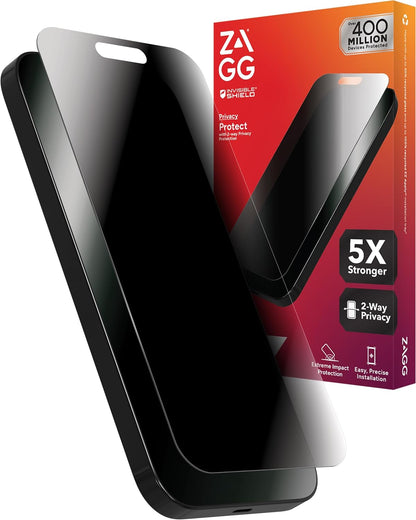 ZAGG Glass Elite Privacy Screen Protector for iPhone 17 Pro Max