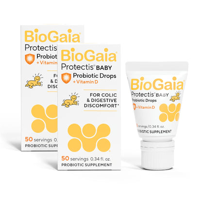 BioGaia Baby Probiotic Drops + Vitamin D | Colic & Gas Relief | 50 Servings