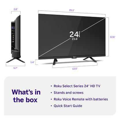 Roku 32-Inch Select Series Smart TV 2026-1080p Full HD TV - RokuTV