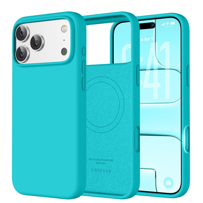 Magnetic for iPhone 18 Pro /17 Pro Case Silicone, Wine Red