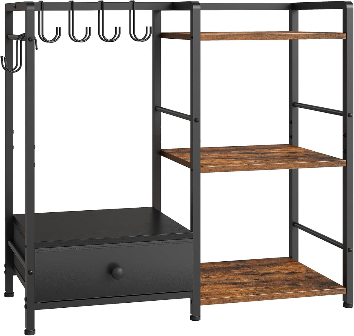 HOOBRO Purse Organizer Rack for Closet, 3-Tier Handbag Storage Stand