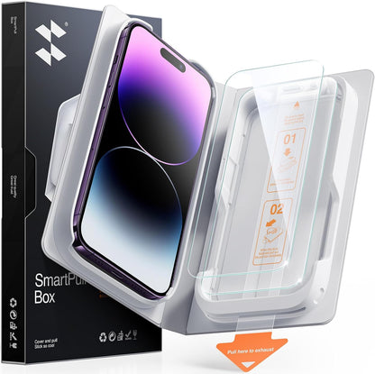 SMARTDEVIL 2 Pack Tempered Glass for iPhone 15 Pro Screen Protector