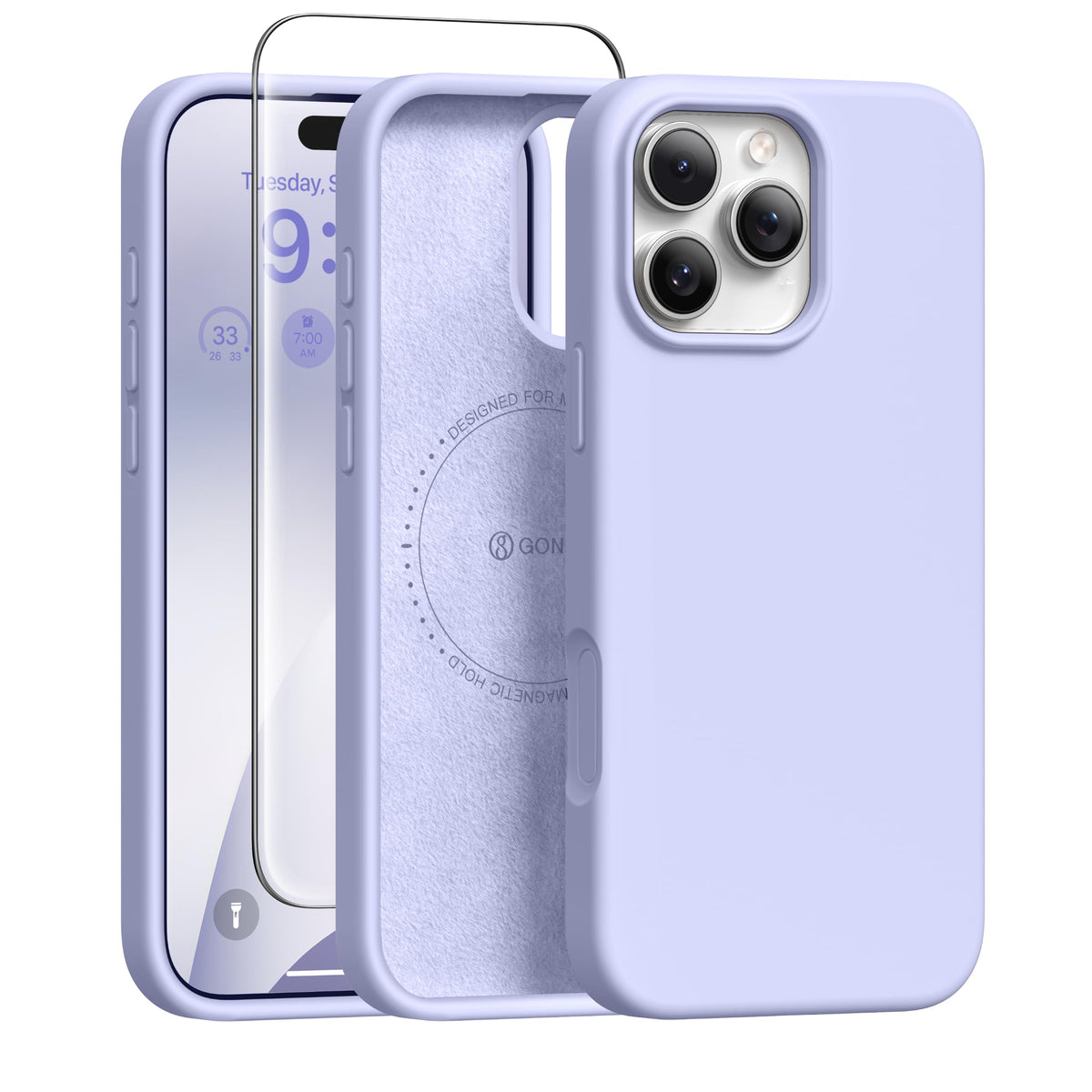GONEZ for iPhone 18 Pro Max Case/iPhone 17 Pro Max Case, Mist Blue