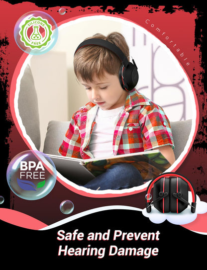iClever EM01 Ear Defenders Children SNR 29dB for Autism&Concentration Aid
