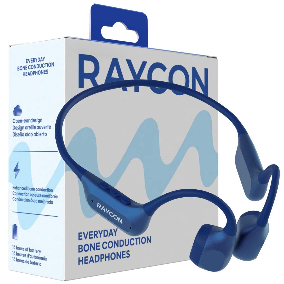 Raycon Everyday Bone Conduction Headphones, 2nd Gen, Black