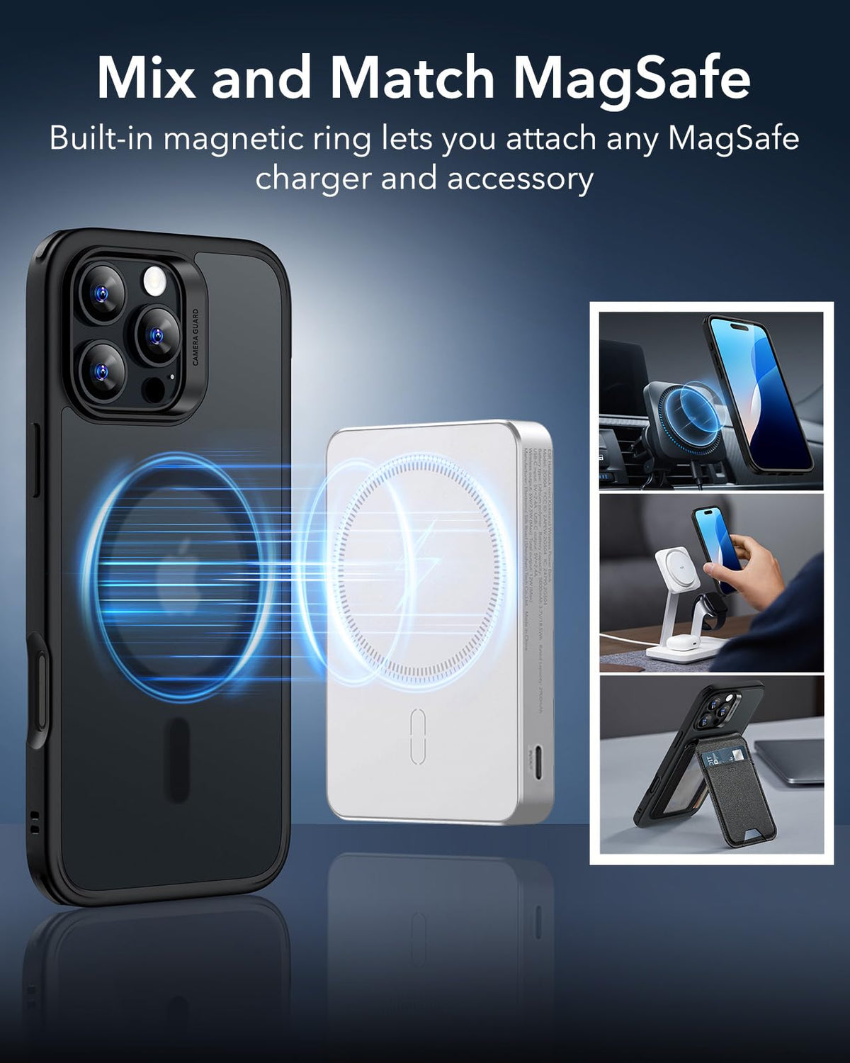 ESR Classic Hybrid for iPhone 16 Pro Max Case, Clear