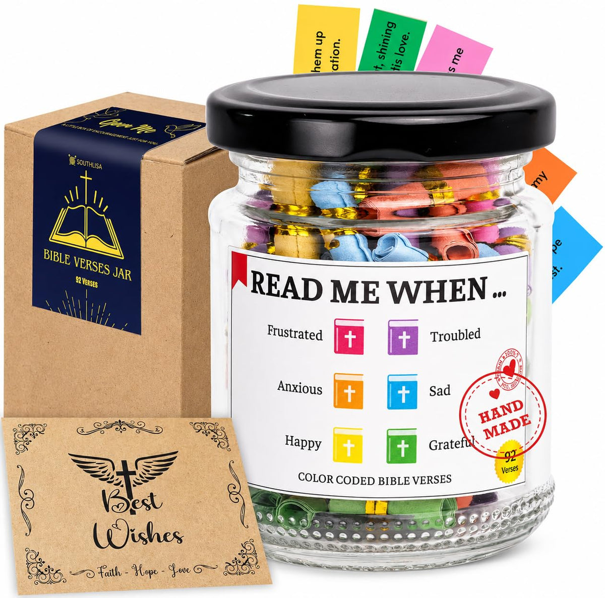 Read This When Bible Verses Jar – Birthday Gifts for Women, Christian Gifts, Christmas Gift for Women, Gift for Mom from Daughter