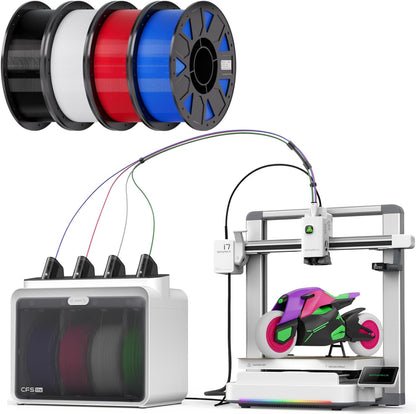 Creality SPARKX i7 Combo 3D Printer Bundle with Ender PETG 3D Printer Filament 1.75mm 4KG（Black+White+Blue+Red）