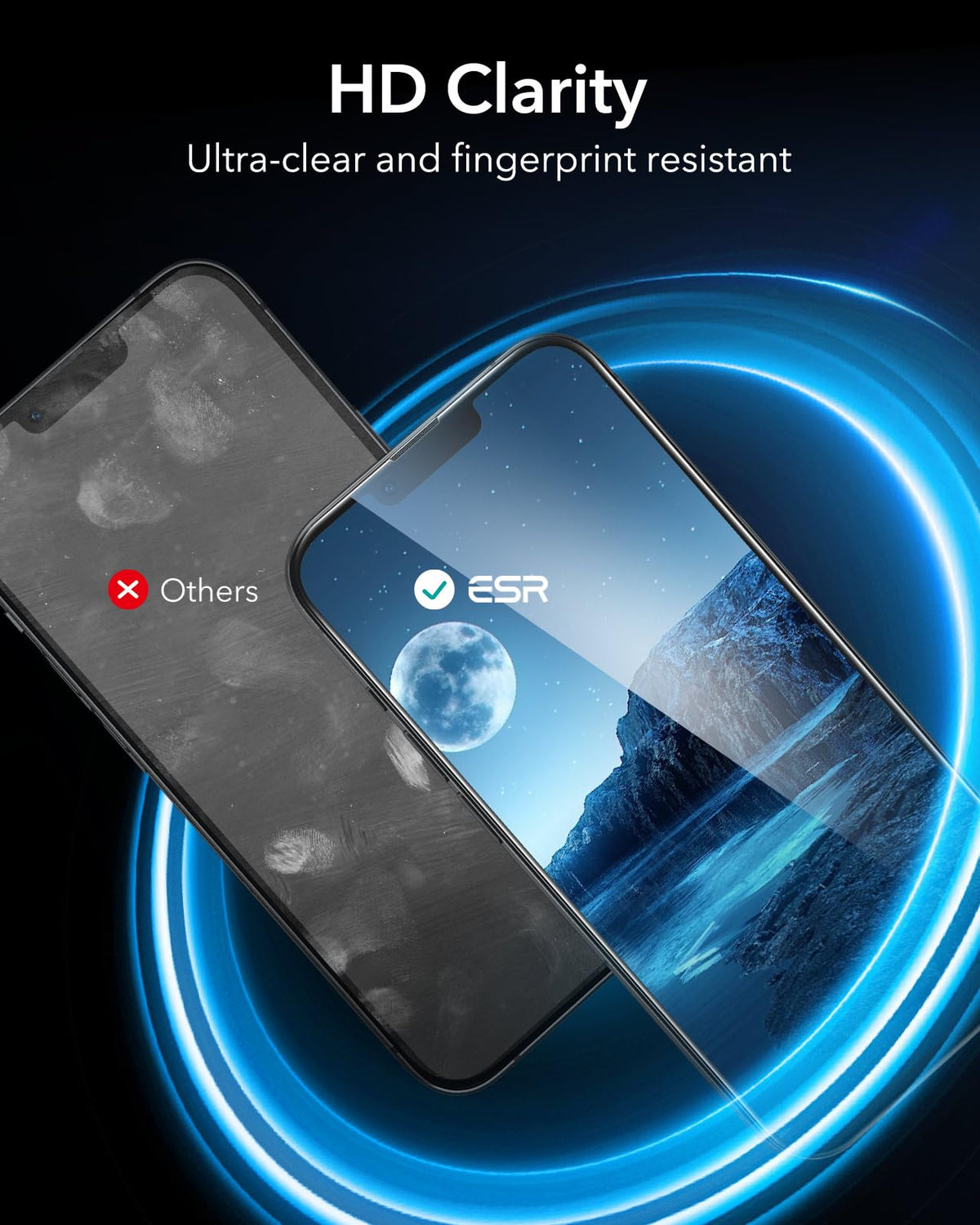 ESR 3 Pack for iPhone 17/iPhone 16 Pro Screen Protector, Align Frame